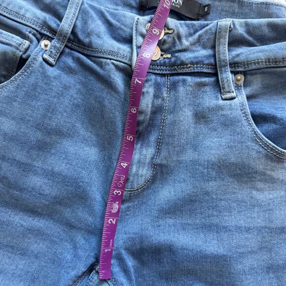 Hudson Jeans Womens Sz 6 Blue Straight leg Crop Ankle Mid rise Preppy Classicore - Picture 6 of 11